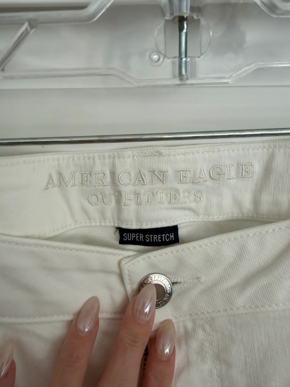 American Eagle Outfitters White Super Stretch Jeans - Picture 3 of 4